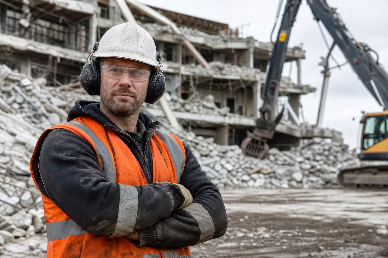 Sloopbedrijf aan het werk