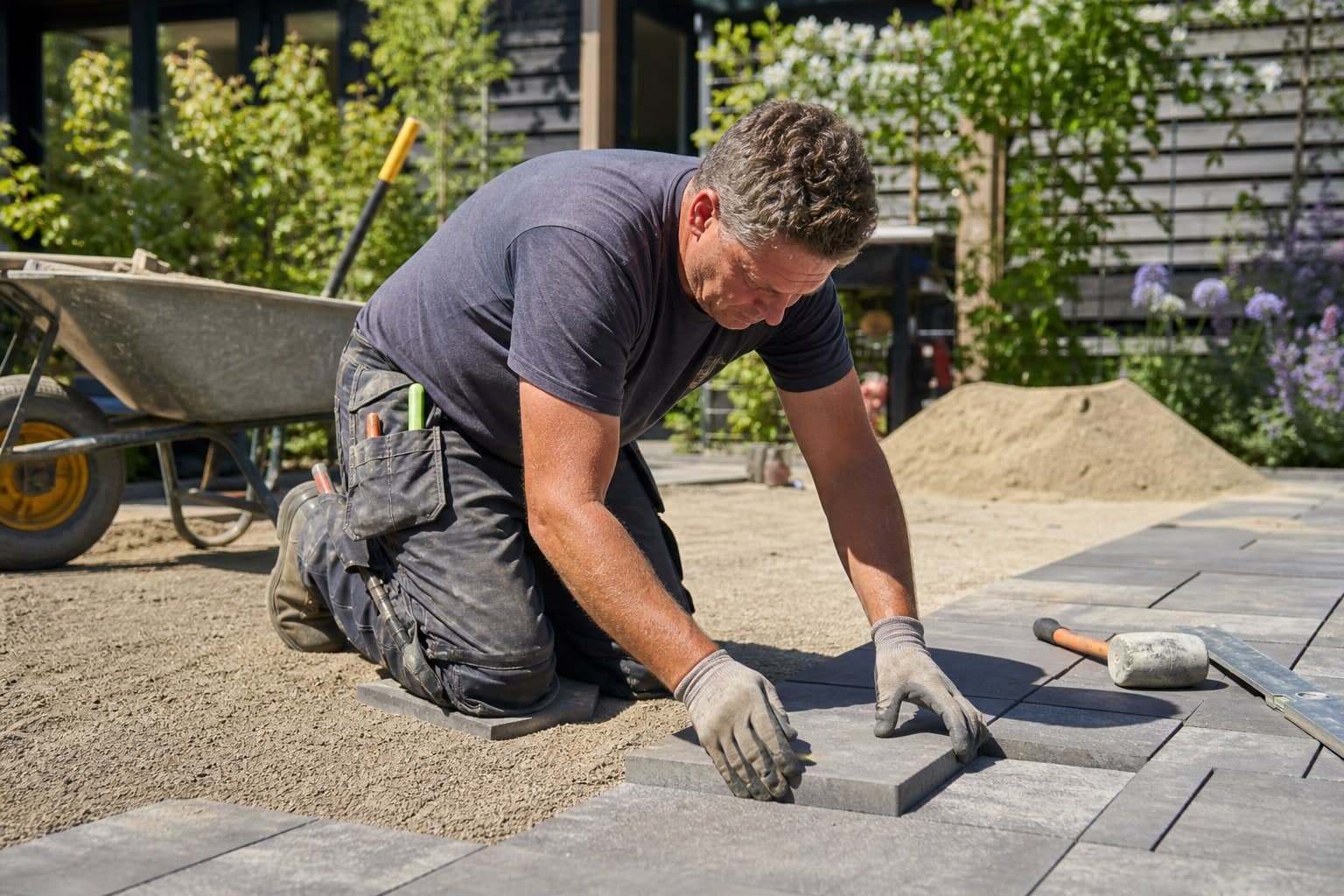 Stratenmaker aan het werk